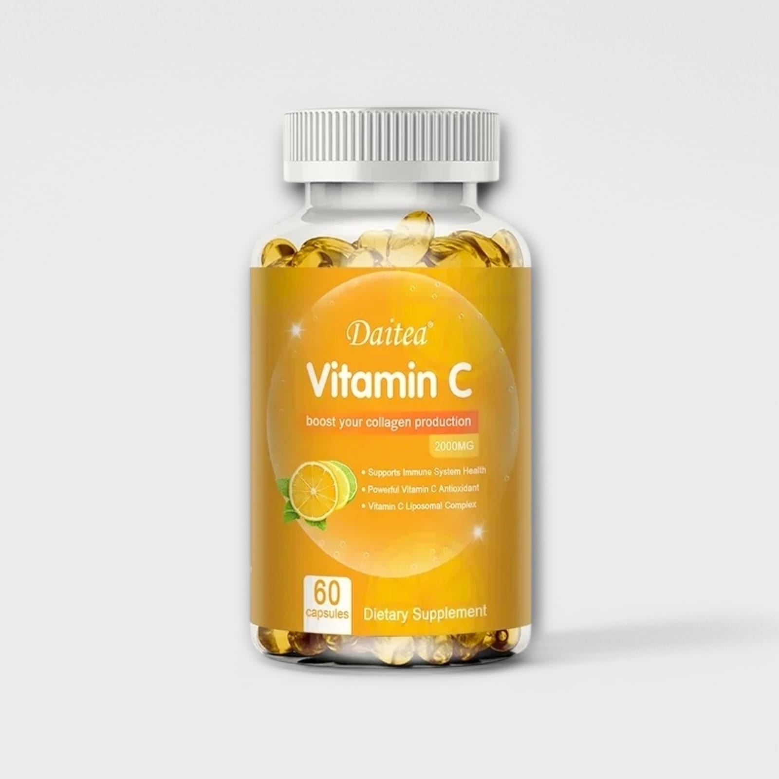 Cápsulas de Vitamina C Balincer para refuerzo del sistema inmunológico.