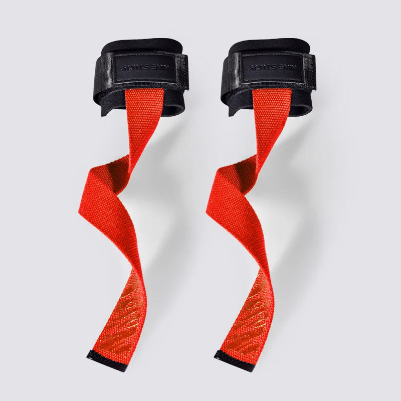 Straps de muñeca para dominadas y entrenamientos de fuerza en gimnasio.