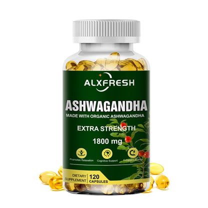 Suplemento de Ashwagandha y Zinc de ALXFRESH en cápsulas