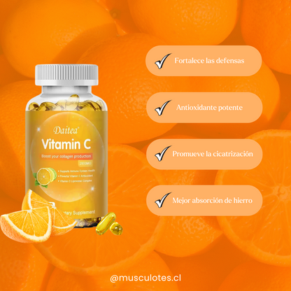 Cápsulas de Vitamina C Balincer para refuerzo del sistema inmunológico.